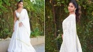 Suhana Khan Imparts Desi Vibes in Manish Malhotra's Chikankari Lehenga (View Pics)