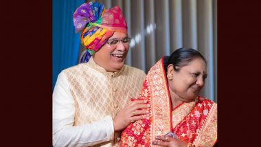 Chhattisgarh CM Bhupesh Baghel Wishes Wife Mukteshwari Baghel on Their 40th Marriage Anniversary With Heartwarming Post (See Pic)