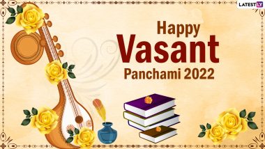 Saraswati Puja 2022 Wishes & Basant Panchami HD Images: Happy Vasant Panchami Greetings, WhatsApp Messages and HD Wallpapers To Celebrate the Auspicious Occasion