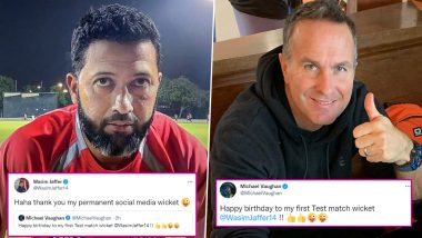 Wasim Jaffer Trolls Michael Vaughan After Latter Pokes Fun With Happy Birthday Message (See Posts)