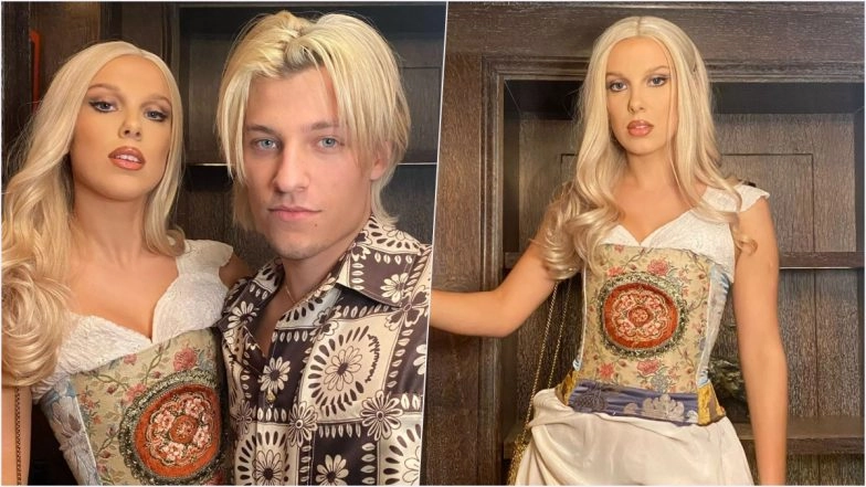 Millie Bobby Brown Celebrates Birthday with Boyfriend Jake Bongiovi in Barbie-Ken Costumes