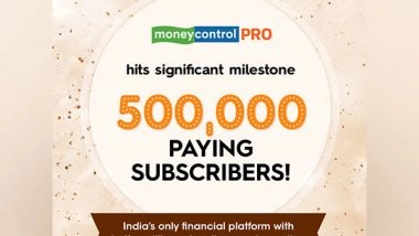 Business News | Moneycontrol Pro Gains 500,000 Paying Subscribers in 36 Months