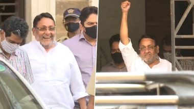 Nawab Malik Arrested: Special PMLA Court Sends Maharashtra Minister and NCP Leader to ED Custody Till March 3 in Dawood Ibrahim Money Laundering Case