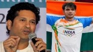 Sachin Tendulkar Reacts to Neeraj Chopra&rsquo;s Nomination for Laureus World Sports Awards, Posts a Tweet on Social Media