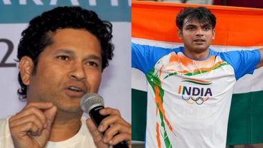 Sachin Tendulkar Reacts to Neeraj Chopra’s Nomination for Laureus World Sports Awards, Posts a Tweet on Social Media