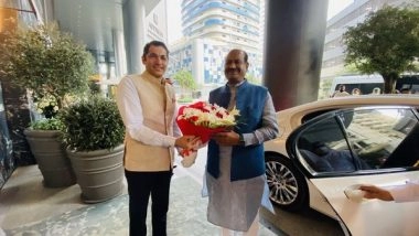 World News | Consulate General of India Welcomes Lok Sabha Speaker Om Birla in Dubai
