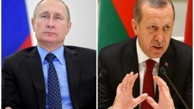 World News | Kremlin Confirms Putin, Erdogan Will Talk over Phone on Wednesday