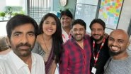 Ravi Teja&rsquo;s Ravanasura Goes on Floors, Actor Confirms the News With a Group Selfie!