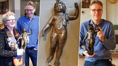 Dutch Art Detective Arthur Brand Returns Rare Sculpture Statue Of God Bacchus to France Museum 50 Years After Heist