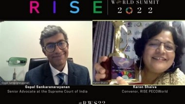 Business News | India Leads the SDG Dialogue with 56 Countries and 4100 Participants at the RISE World Summit 2022