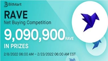 Cardano Startup Ravendex ($RAVE) Announces Trading Competition on BitMart Exchange, $50000 Worth of Rave Tokens Up for Grabs
