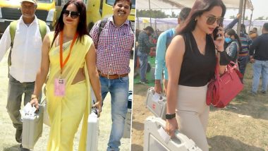 Reena Dwivedi, Woman Poll Officer Who Went Viral in 2019 Lok Sabha Elections With Yellow Sari, Makes Heads Turns Again in UP Assembly Polls 2022