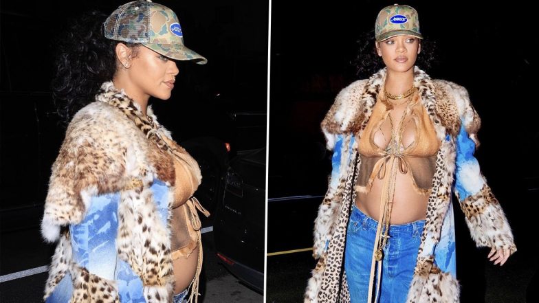 Rihanna Pulls Off a Furry Animal Print Coat As She Flashes Her Assets and Baby Bump in Latest Viral Pics!