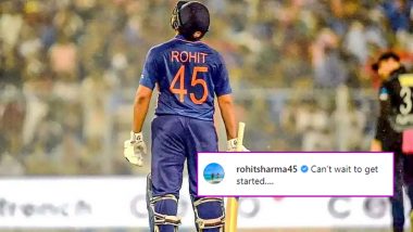 Rohit Sharma Ready To ‘Get Started’ As India Captain for Upcoming Limited-Overs Series Against West Indies (See Post)