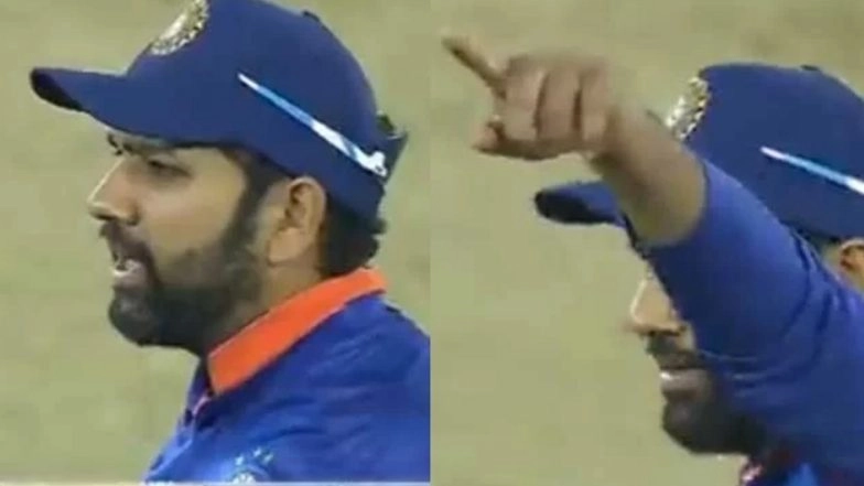 Caught on Stump Mic: Rohit Sharma Reprimands Yuzvendra Chahal for his Lackluster Attitude During IND vs WI 2nd ODI 2022 (Watch Video)