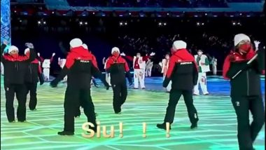 Cristiano Ronaldo's Famous Siu Celebration Replicated by Portugal Athletes at Beijing 2022 Winter Olympics Opening Ceremony (Watch Video)