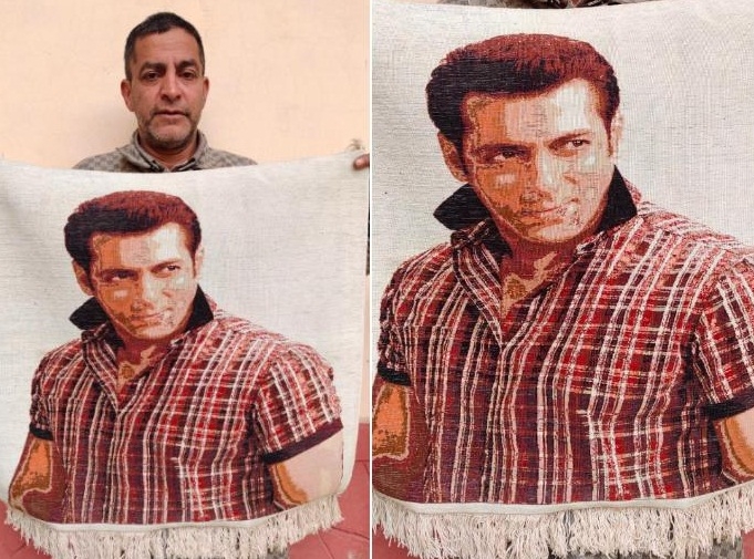 Kashmiri Artisan Weaves Salman Khan's Image on Silk Carpet, Hopes To  Present His Masterpiece to Bollywood Superstar As Gift (View Pic) | ðŸ‘  LatestLY