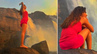 Samantha Ruth Prabhu Enjoys the Breezy Weather at Athirappilly Waterfalls in Kerala (View Pics)