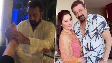 Maanayata Dutt Wishes Hubby Sanjay Dutt on Their Wedding Anniversary With an Unseen Video of the Actor Pampering Her!