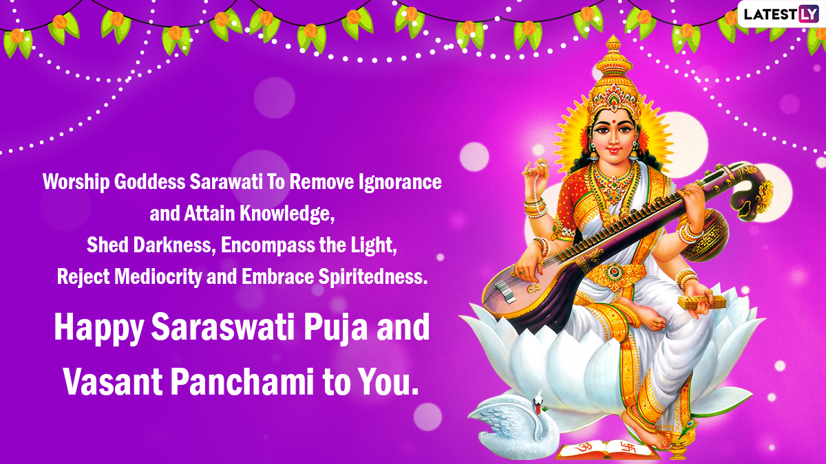 Happy Basant Panchami 2022 Wishes And Greetings Send Saraswati Puja Hd Images Facebook Quotes 
