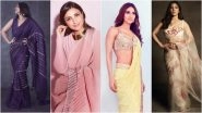 Summer Saree Trends for 2022: From Parineeti Chopra&rsquo;s Pastel Power to Vaani Kapoor&rsquo;s Elegant Embellishments, Add These Styles to Your Wardrobe (View Pics)