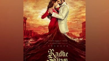 Entertainment News | Makers of 'Radhe Shyam' Launch Romantic Glimpse Featuring Prabhas, Pooja Hegde on Valentine's Day