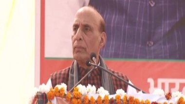 India News | UP Assembly Polls: Those Trying to Form Govt by Dividing Society Can't Be Samajwadis, Says Rajnath Singh