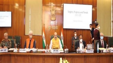 Jammu and Kashmir: Amit Shah Directs to Further Strengthen Security Grid to Ensure Zero Cross-Border Infiltration, Eliminate Terrorism