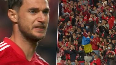 Ukraine and Benfica Striker Roman Yaremchuk Gets Standing Ovation From Fans After Being Subbed On During Primeira Liga Match (Watch Video)