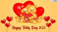 Teddy Day 2022 Images & HD Wallpapers for Free Download Online: Wish Happy Teddy Bear Day With WhatsApp Messages and GIF Greetings on Fourth Day of Valentine&rsquo;s Week