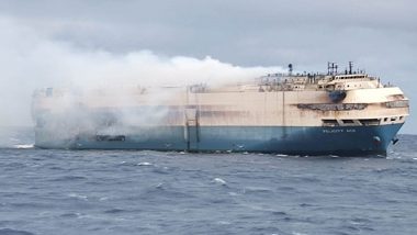 Thousands of Audis, Porsches, Lamborghinis, Bentleys Destroyed After Cargo Ship Felicity Ace Catches Fire in Atlantic Ocean