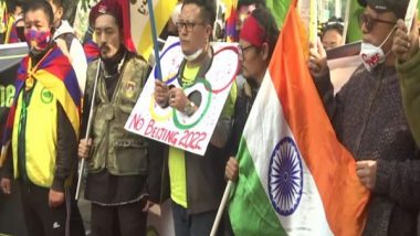 Beijing Winter Olympics 2022: Tibetan Youth Congress Stages Protest at New Delhi's Teen Murti Chowk, Demands to Ban on Ongoing Human Rights Violation in China