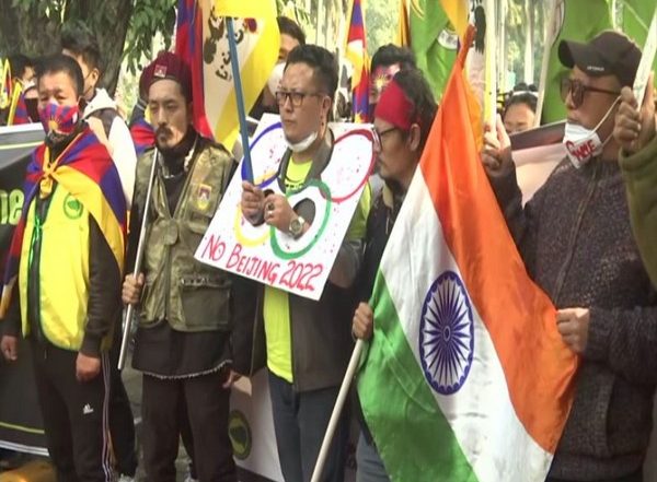 Beijing Winter Olympics 2022: Tibetan Youth Congress Stages Protest at New Delhi's Teen Murti Chowk, Demands to Ban on Ongoing Human Rights Violation in China