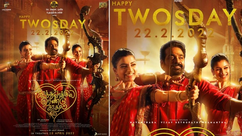 Kaathuvaakula Rendu Kaadhal: Vijay Sethupathi, Samantha Ruth Prabhu and Nayanthara’s Rom-Com to Release in Theatres on April 28! (Check New Poster)