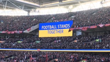 Liverpool & Chelsea Render Support to Ukraine at Carabao Cup 2022 Final, The Reds Sing ‘You Will Never Walk Alone’ (Watch Video)