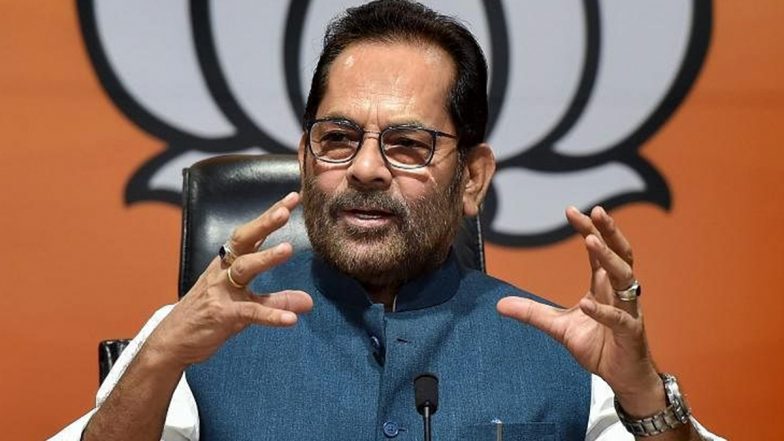 Mukhtar Abbas Naqvi-Led BJP Delegation Meets EC Chief in Delhi Over Congress Leader's 'Hindu Can't Become Punjab CM' Remark