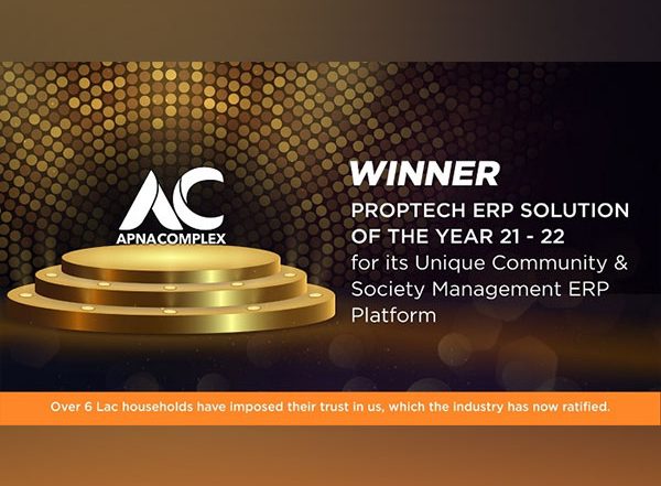 Business News | ApnaComplex Bags the Best Community and Society Management ERP Solution Award