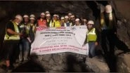Business News |  Afcons Creates Milestone in J&K by Excavating 7.32 Km of 12.75 Km-long Tunnel; Connects Country's Longest Rail Tunnel Under Extreme Conditions