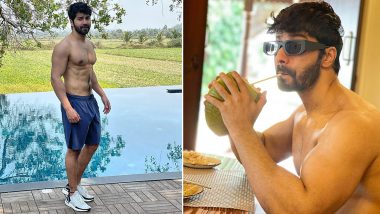 Varun Dhawan Goes Shirtless As He Flashes His Toned Physique While Sipping Some Coconut Water (View Pics)