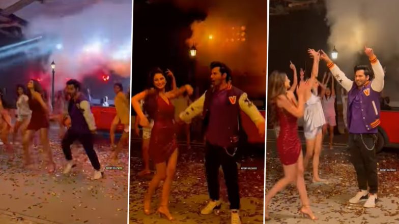 Varun Dhawan and Palak Tiwari Set the Stage on Fire With Their Moves As They Team Up for a Project – WATCH