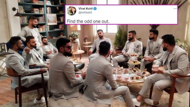 Spot the Real Virat Kohli! Indian Star Batter Shares Picture of Him Seated With Lookalikes (See Picture)