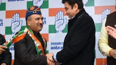 India News | Retired Major General CK Jakhmola Quits AAP, Joins Congress in Dehradun