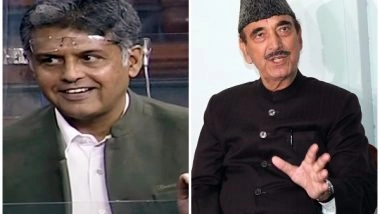 India News | Manish Tewari, Ghulam Nabi Azad Left out of Punjab Star Campaigners List; Hints at Possible Rift Within Congress Ahead of Polls
