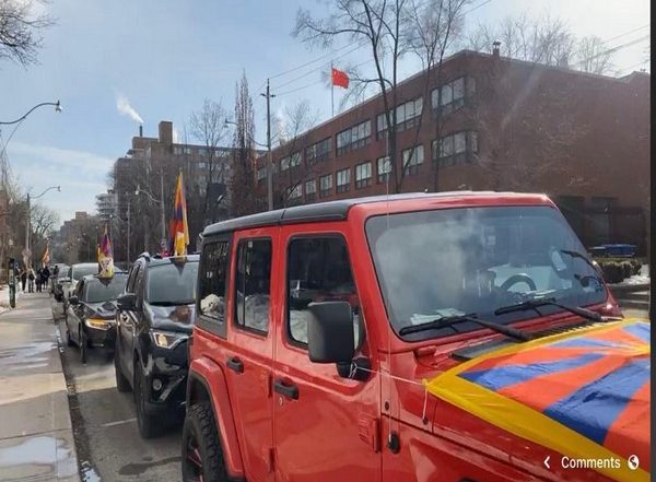 World News | Car Rally Held in Toronto to Celebrate 109th Tibetan Independence Day