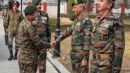 India News | Northern Army Commander Reviews Situation Along LOC in Kashmir Valley