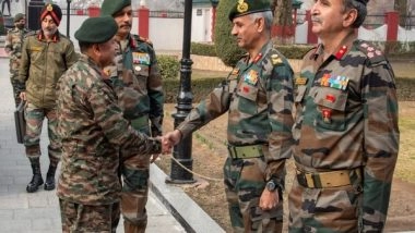 India News | Northern Army Commander Reviews Situation Along LOC in Kashmir Valley