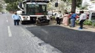 India News | Bengaluru: Pothole Filling Work by Modern Technology Machine Inspected by Chief Commissioner