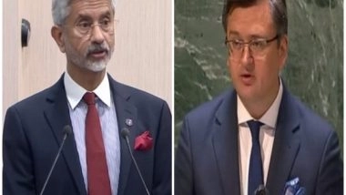 World News | EAM Jaishankar, Ukrainian FM Kuleba Discuss Evacuation of Indian Nationals