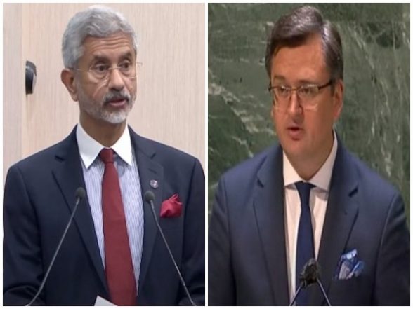 World News | EAM Jaishankar, Ukrainian FM Kuleba Discuss Evacuation of Indian Nationals - Vimarsana News
