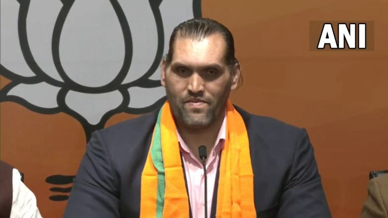 Wrestler The Great Khali, Dalip Singh Rana, Joins BJP